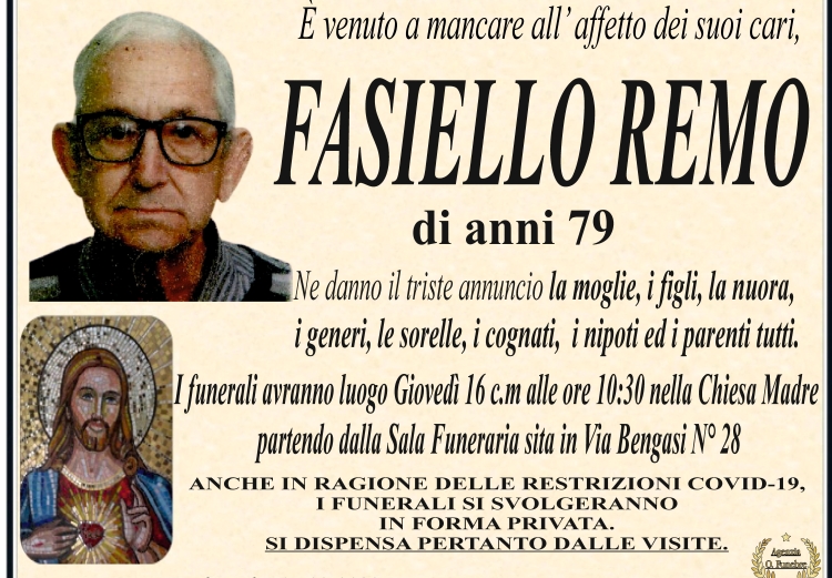 annuncio fasiello remo 